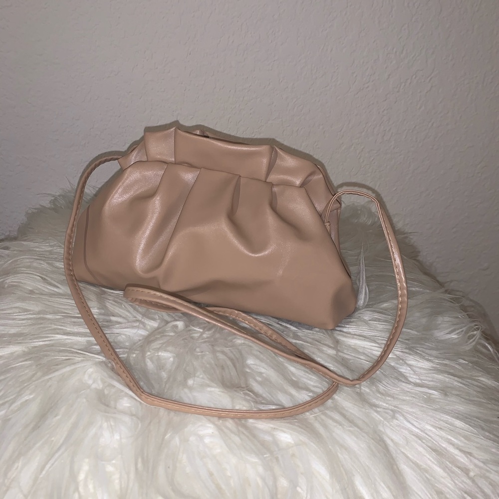 Super cute brown beige tan women shoulder bag purse crossbody
